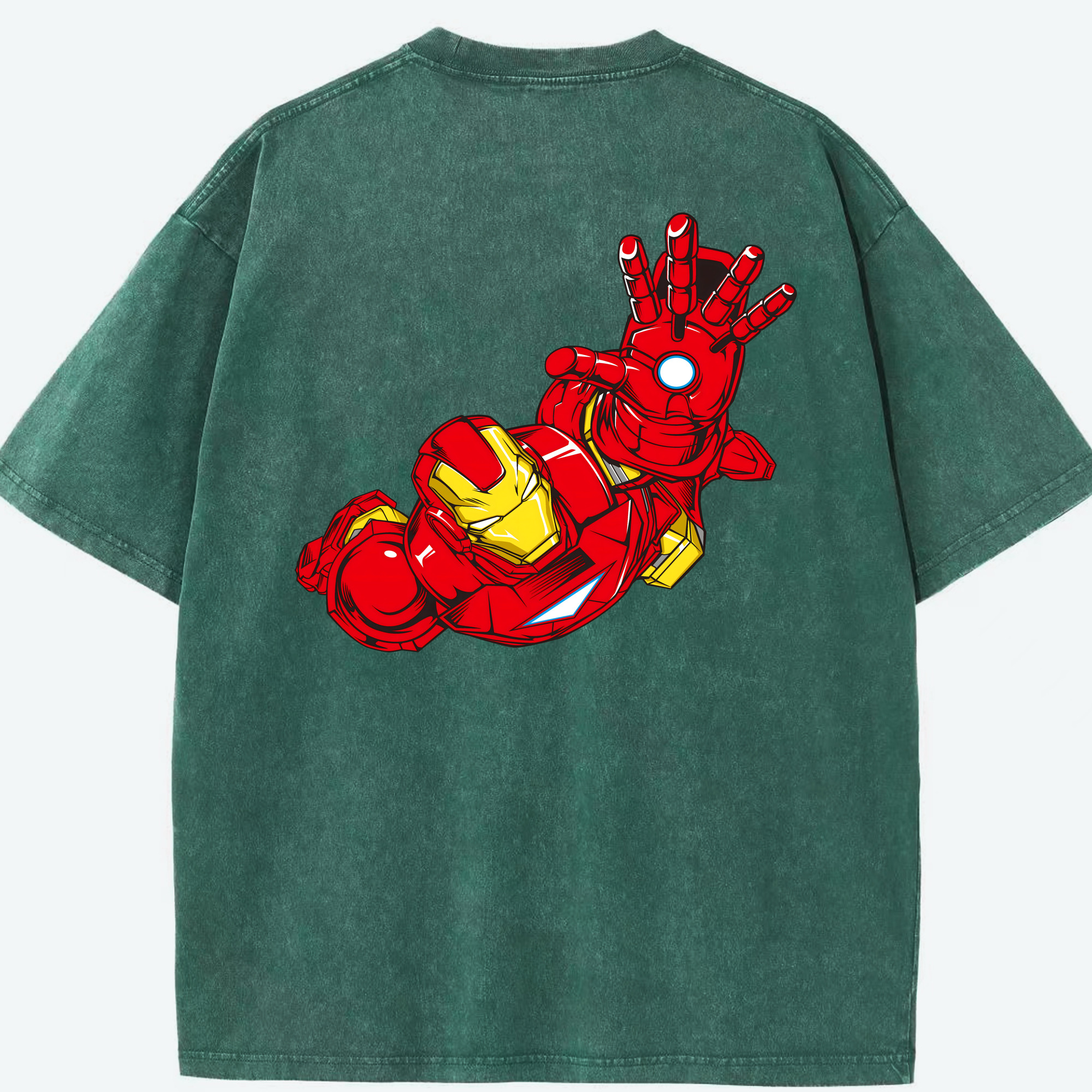（画像用） アベンジャーズ The Avengers 綿100% ヴィンテージ風 半袖Tシャツ（背面プリント）